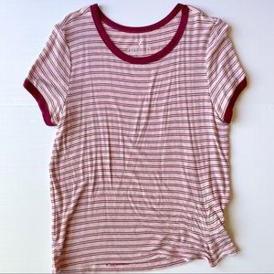 American Eagle striped short sleeve tee